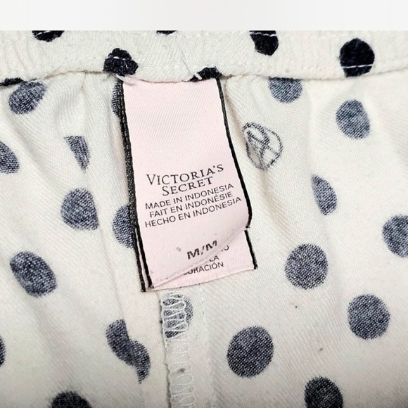 Victoria Secret Polka Dot Pajama Pants with Pink Accents - Picture 4 of 5